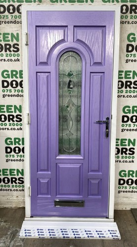 Composite pink front door - pink,