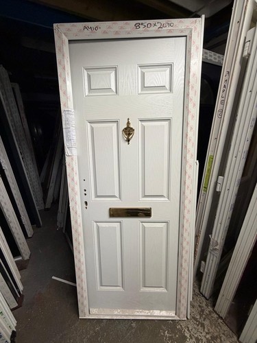 New composite door white - composite, front