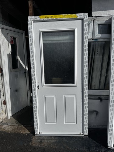 New composite door white - composite, front