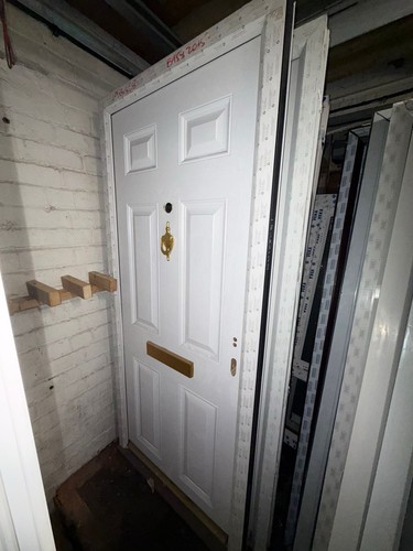 New composite front door white - door,