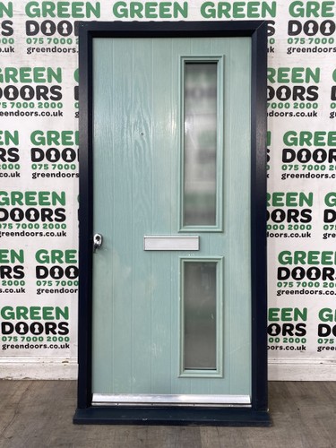 Composite woodgrain front door - composite,