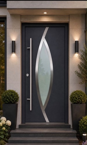 Anthracite grey composite door - anthracite,