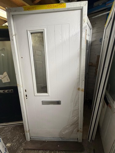 New composite door white front - composite,