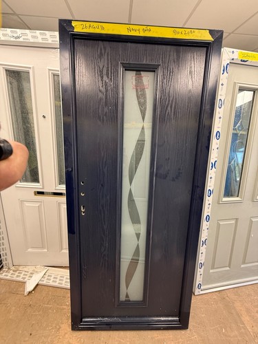 New composite door navy - composite,