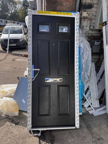 New composite door black - new,