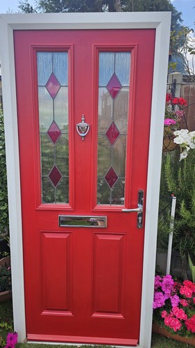 Composite front door and - front, frame