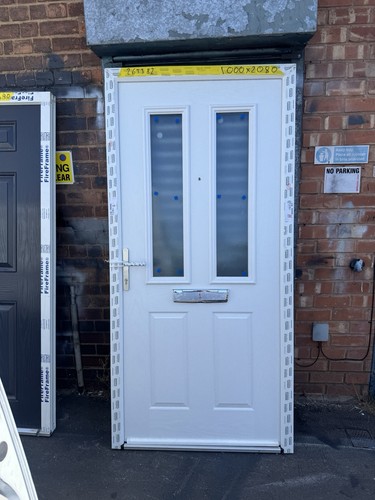 New composite front back door - new,