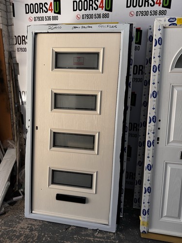 New cream composite front door - front,
