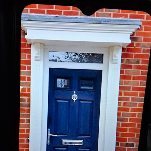 Composite door blue no - in,