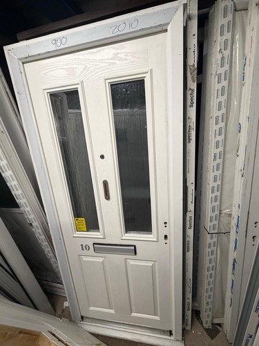 New composite door white front - new,