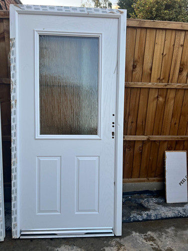 Composite solid back - , door