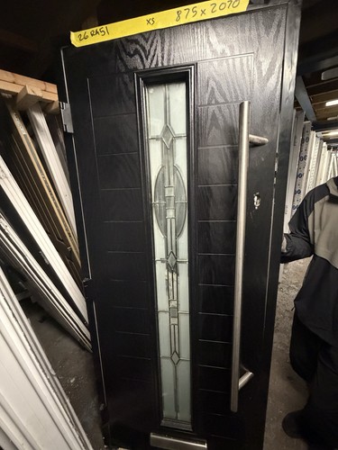 Showroom front door black - showroom,